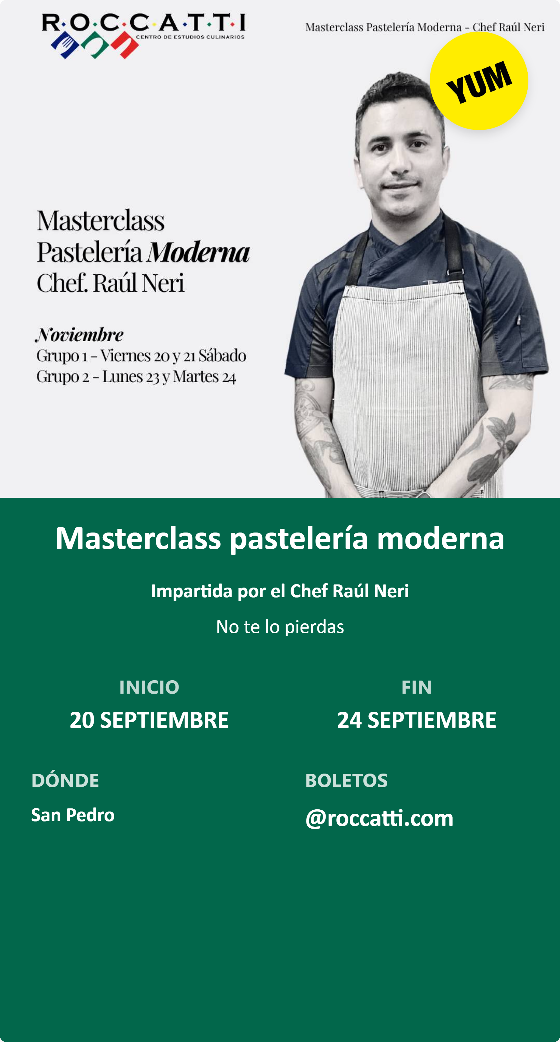 Masterclass pastelería moderna