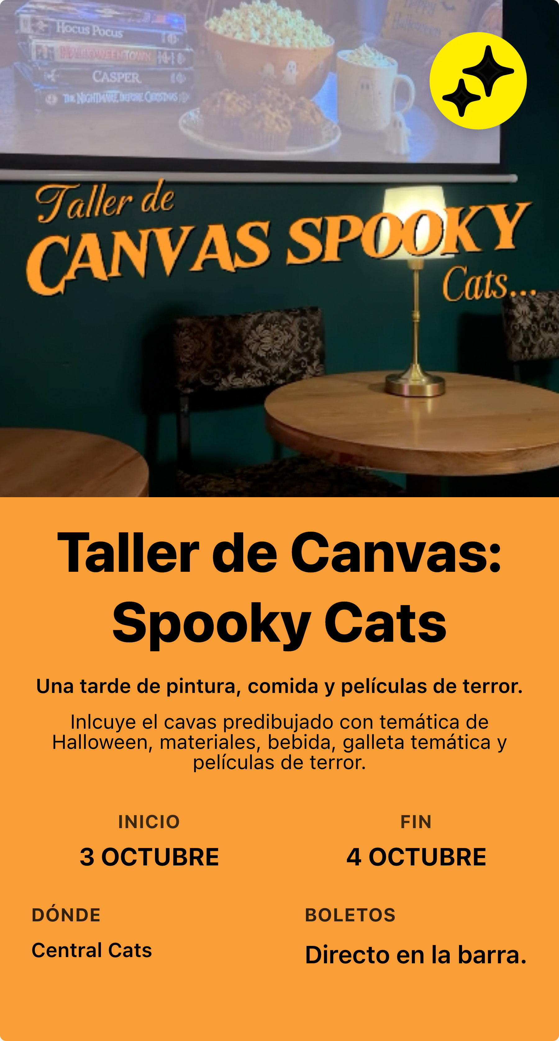 Taller de Canvas: Spooky Cats