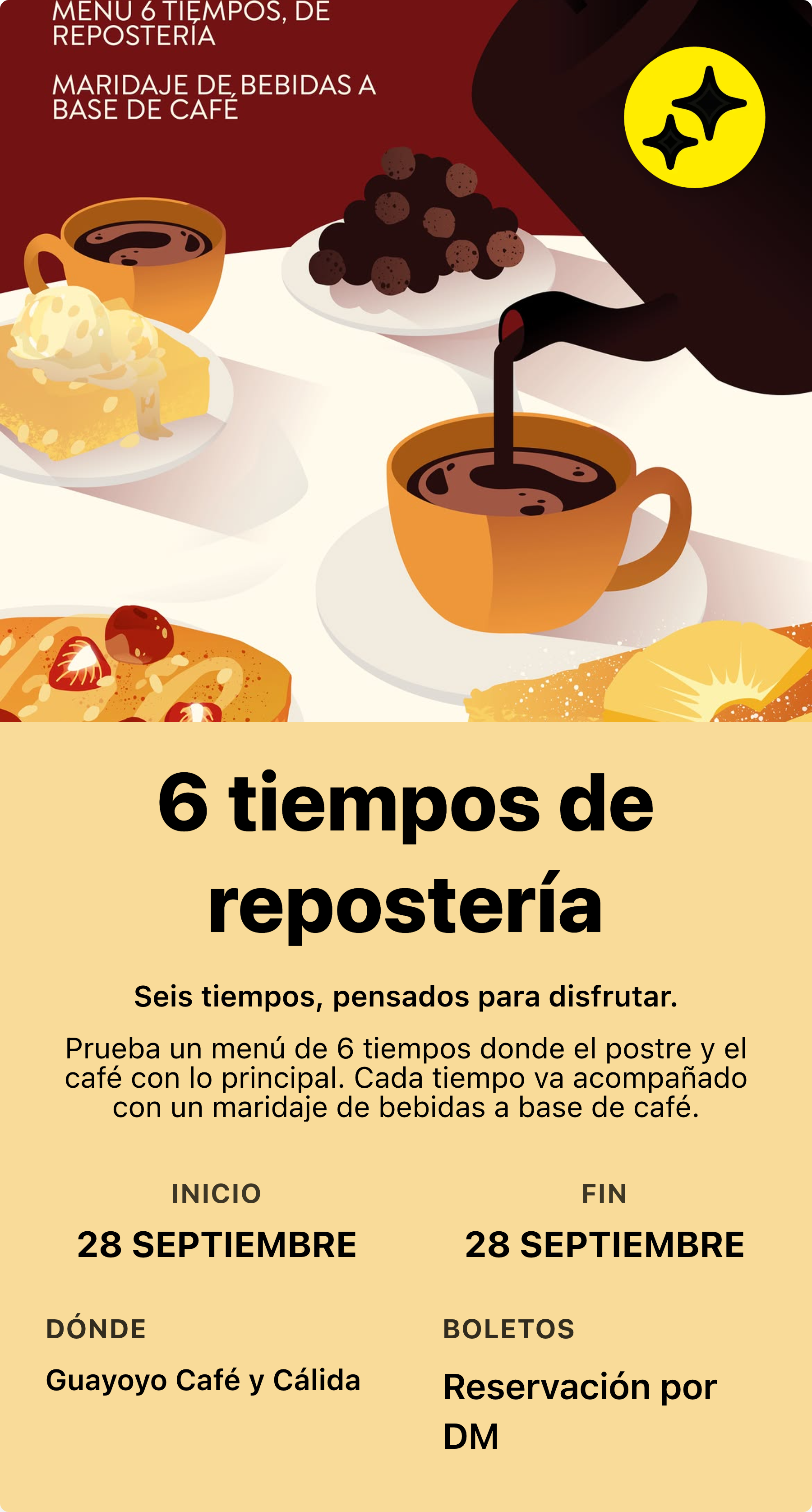 6 tiempos de repostería