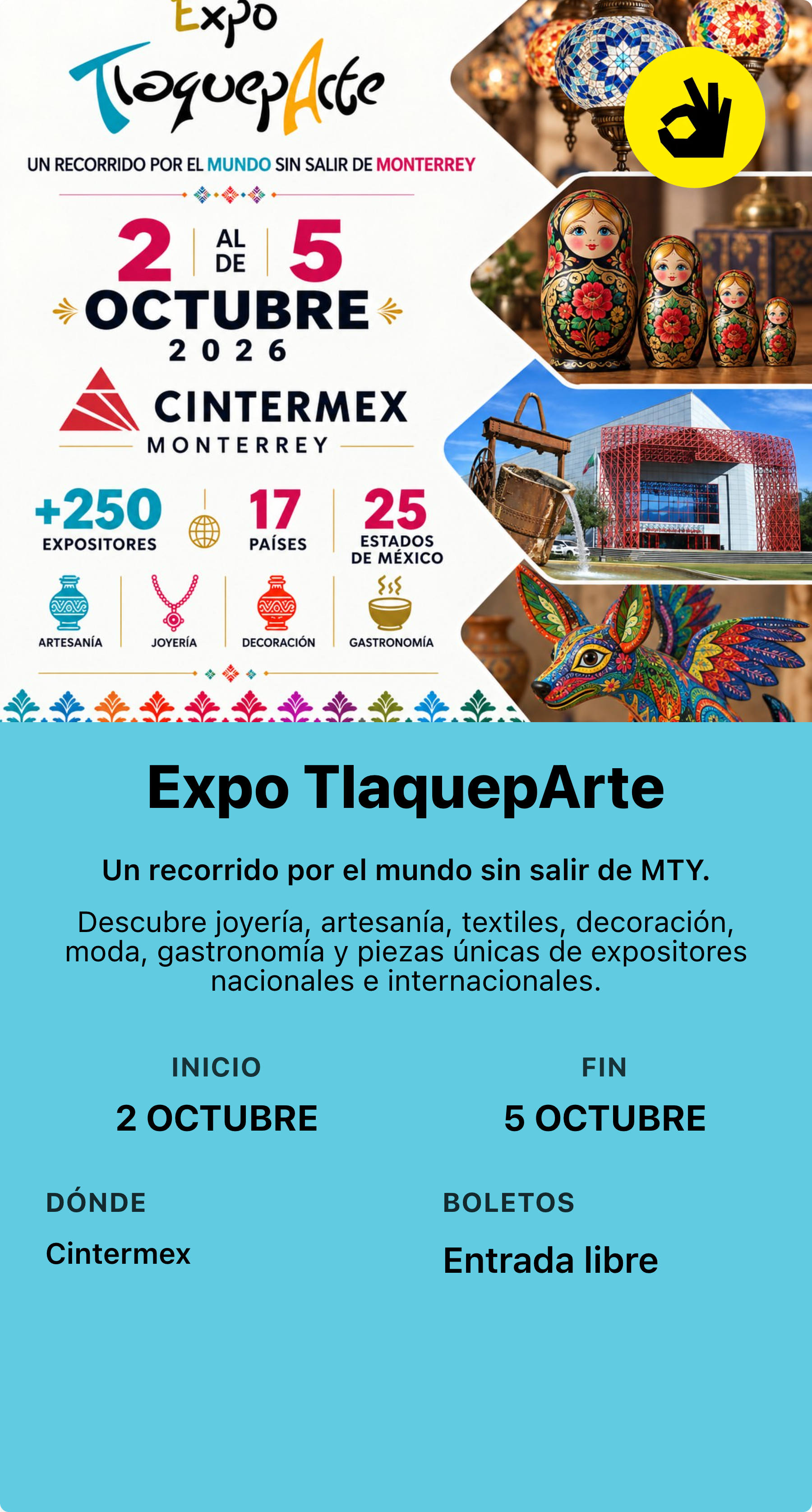 Expo TlaquepArte — Gastronomía en Monterrey, Nuevo León