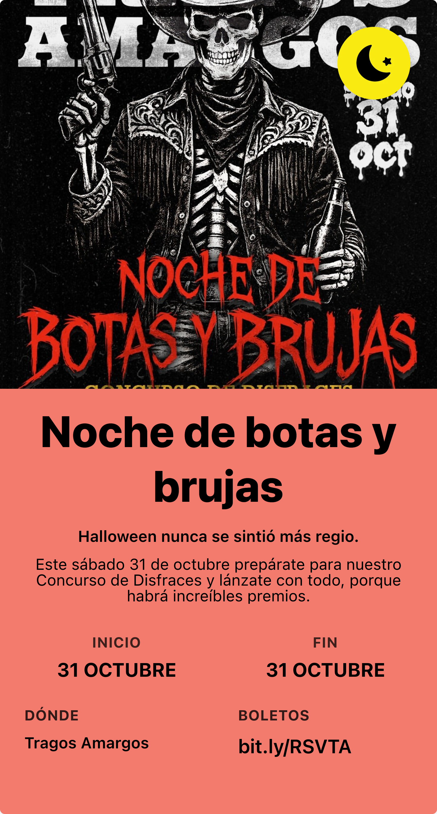 Noche de botas y brujas — Gastronomía en Monterrey, Nuevo León