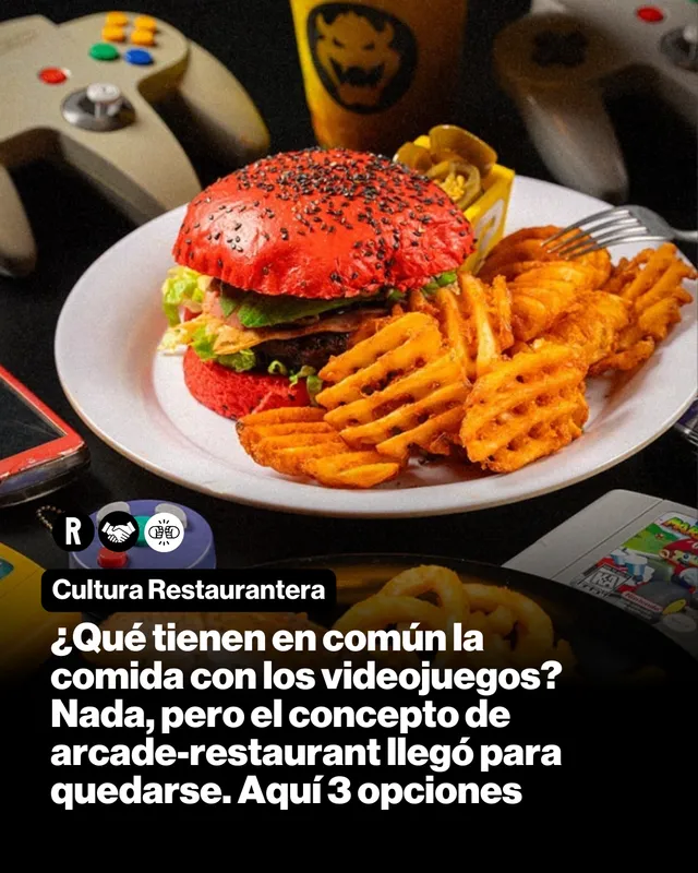 ¿Qué tienen en común la comida con los videojuegos? Nada, pero el concepto de arcade-restaurant llegó para quedarse. Aquí 3 opciones.
