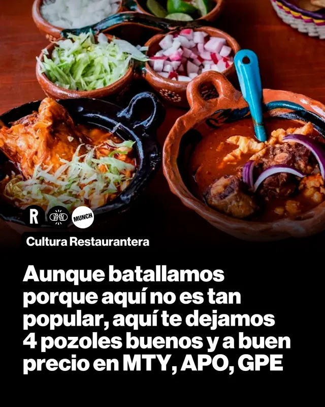 Aunque batallamos porque aquí no es tan popular, aquí te dejamos 4 pozoles buenos y a buen precio en MTY, APO, GPE