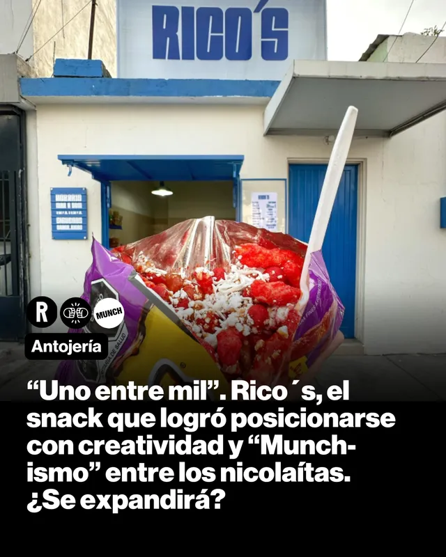 “Uno entre mil”. Rico´s,  el snack que logró posicionarse con creatividad y “Munch-ismo” entre los nicolaítas. ¿Se expandirá?