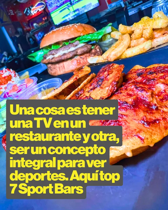 Infografía. Una cosa es tener una TV en un restaurante y otra, ser un concepto integral para ver deportes. Aquí top 7 Sports Bars