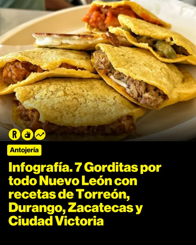 Infografía. 7 Gorditas por todo Nuevo León con recetas de Torreón, Durango, Zacatecas y Ciudad Victoria