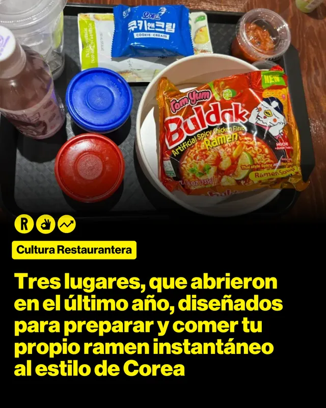Tres lugares, que abrieron en el último año, diseñados para preparar y comer tu propio ramen instantáneo al estilo de Corea