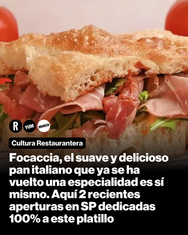 Focaccia, el suave y delicioso pan italiano que ya se ha vuelto una especialidad es sí mismo. Aquí 2 recientes aperturas en SP dedicadas 100% a este platillo