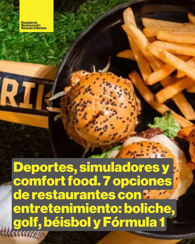 Deportes, simuladores y comfort food. 7 opciones de restaurantes con entretenimiento: boliche, golf, béisbol y Fórmula 1