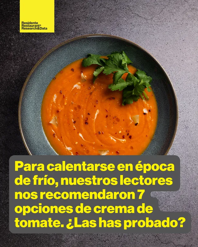 Infografía. Para calentarse en época de frío, nuestros lectores nos recomendaron 7 opciones de crema de tomate. ¿Las has probado?