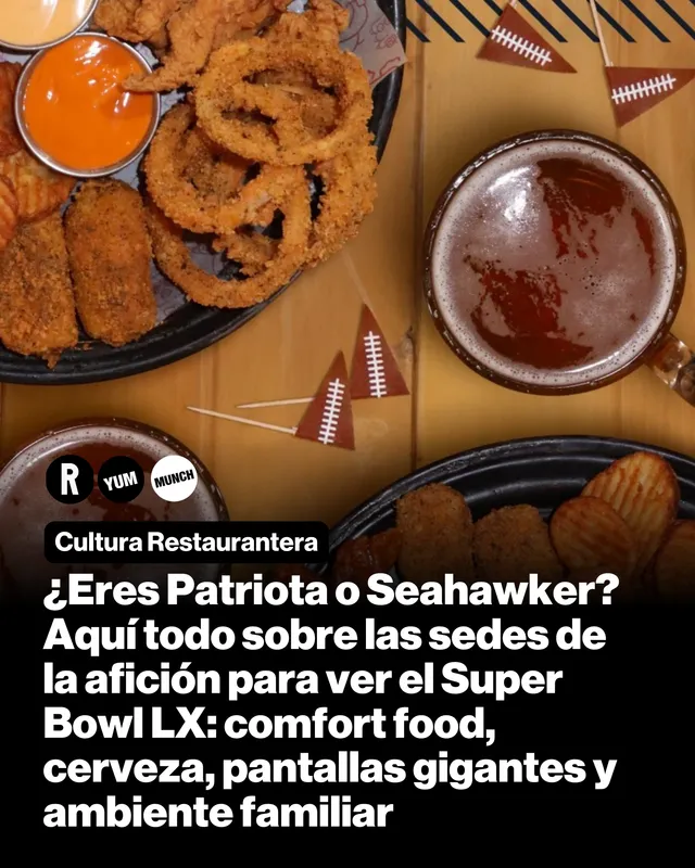 ¿Eres Patriota o Seahawker? Aquí todo sobre las sedes de la afición para ver el Super Bowl LX: comfort food, cerveza, pantallas gigantes y ambiente familiar 