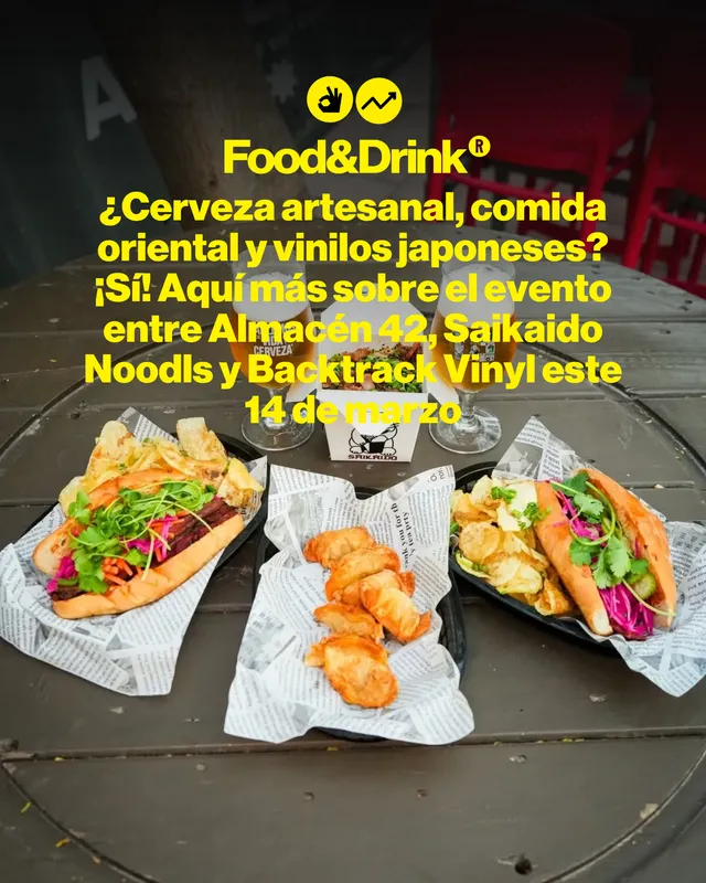 ¿Cerveza artesanal, comida oriental y vinilos japoneses? ¡Sí! Aquí más sobre el evento entre Almacén 42, Saikaido Noodls y Backtrack Vinyl este 14 de marzo