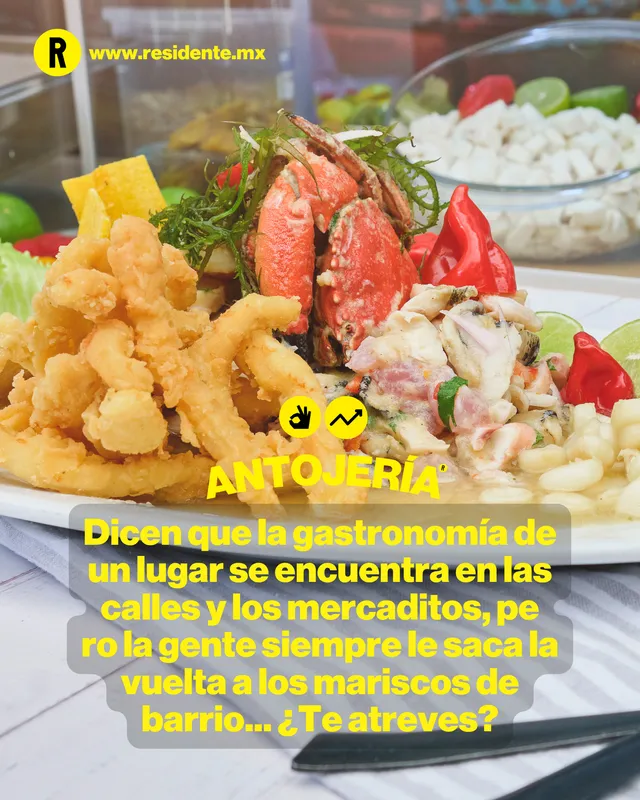Dicen que la gastronomía de un lugar se encuentra en las calles y los mercaditos, pero la gente siempre le saca la vuelta a los mariscos de barrio... ¿Te atreves?