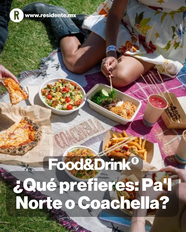 ¿Qué prefieres: Pa'l Norte o Coachella? Aquí una comparativa entre la oferta gastronómica de ambos festivales: el sabor regional frente al internacional