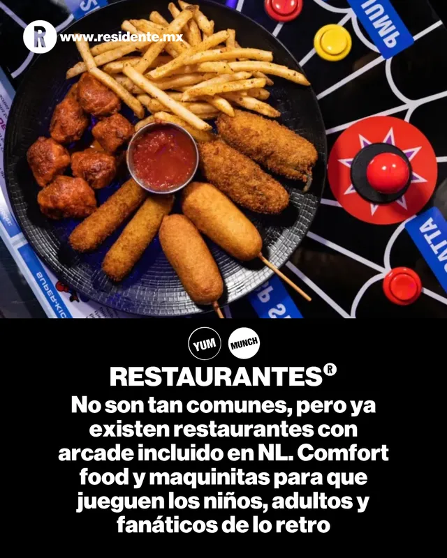 No son tan comunes, pero ya existen restaurantes con arcade incluido en NL. Comfort food y maquinitas para que jueguen los niños, adultos y fanáticos de lo retro