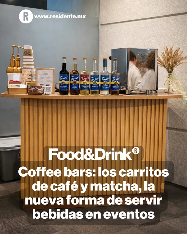 El café y el matcha se han vuelto tan populares que ya hay servicios de 'coffee bar': carritos de café que van a tus eventos a servir bebidas personalizadas