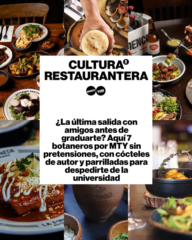 ¿La última salida con amigos antes de graduarte? Aquí 7 botaneros por MTY sin pretensiones, con cócteles de autor y parrilladas para despedirte de la universidad 