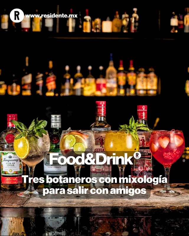 Tres botaneros con drinks para ir con amigos en MTY