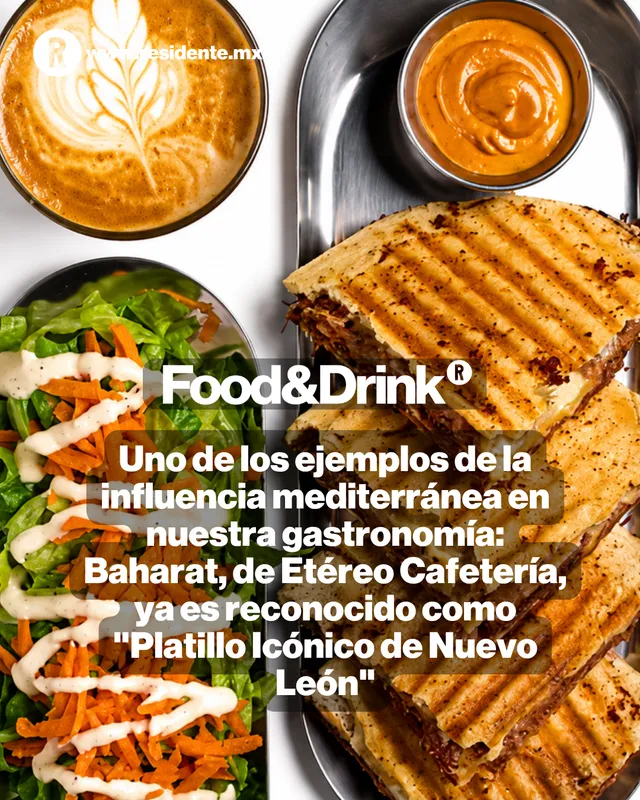 Uno de los ejemplos de la influencia mediterránea en nuestra gastronomía: Baharat, de Etéreo Cafetería, ya es reconocido como "Platillo Icónico de Nuevo León"