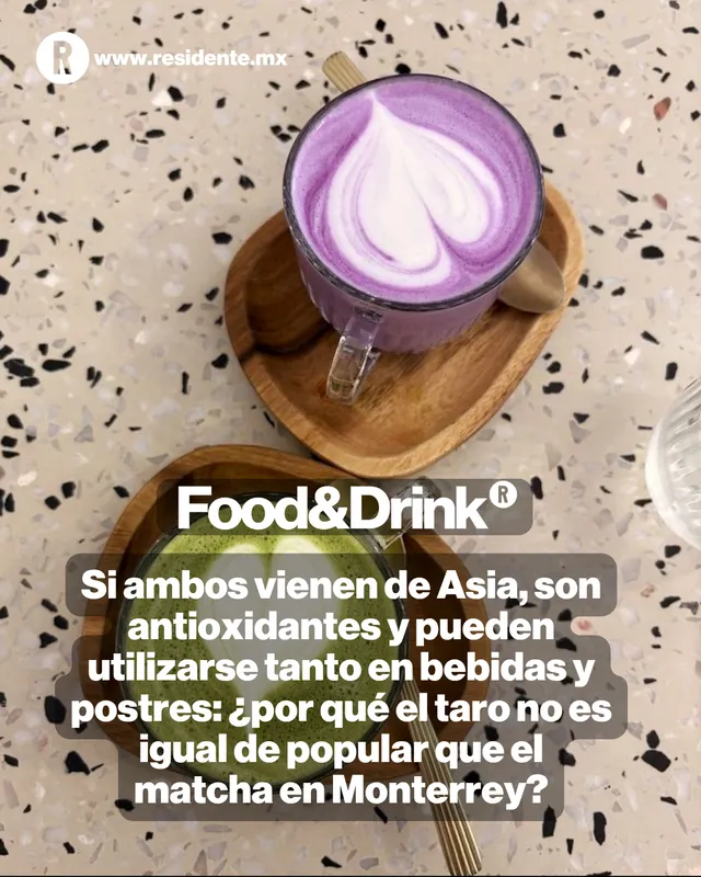 Si ambos vienen de Asia, son antioxidantes y pueden utilizarse tanto en bebidas y postres: ¿por qué el taro no es igual de popular que el matcha en Monterrey? 
