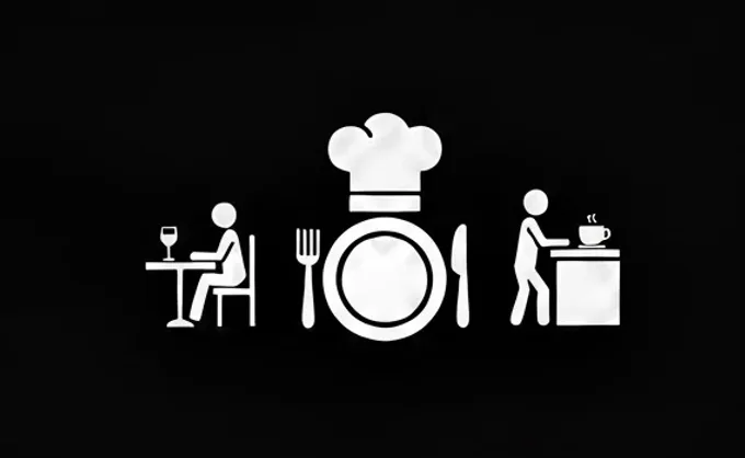 Etiqueta restaurantera