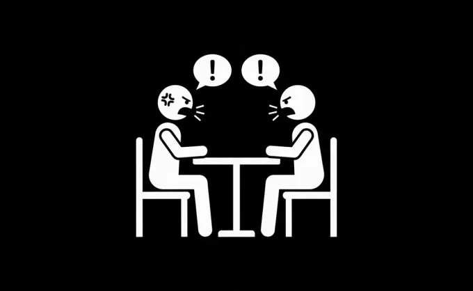 En pareja procura en público no pelear