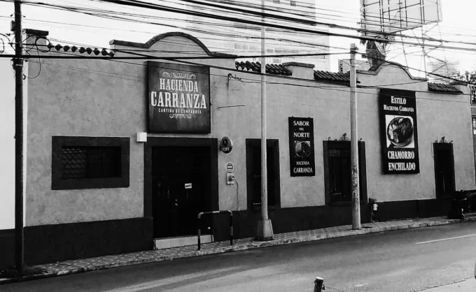 Ruta de cantinas. Hacienda Carranza: más de 20 años, la que era 'La Hacienda Don Pedro', ofrece cocina norteña, espacio climatizado, billar y salón privado en Centro