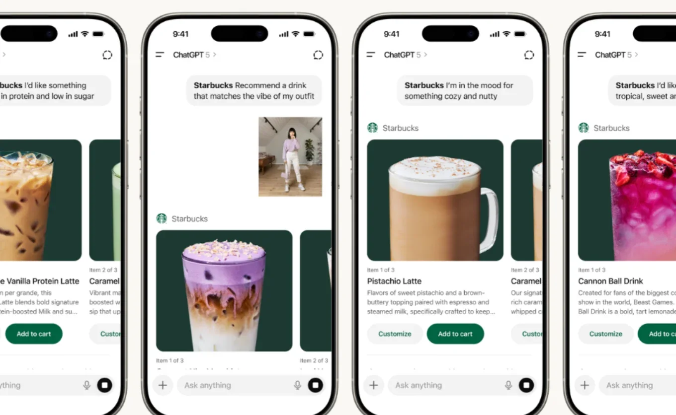 ¿Necesitamos inteligencia artificial para decidir qué pedir en cafés? En EEUU, Starbucks desarrolla una app que sugiere bebidas según tu antojo, outfit o humor