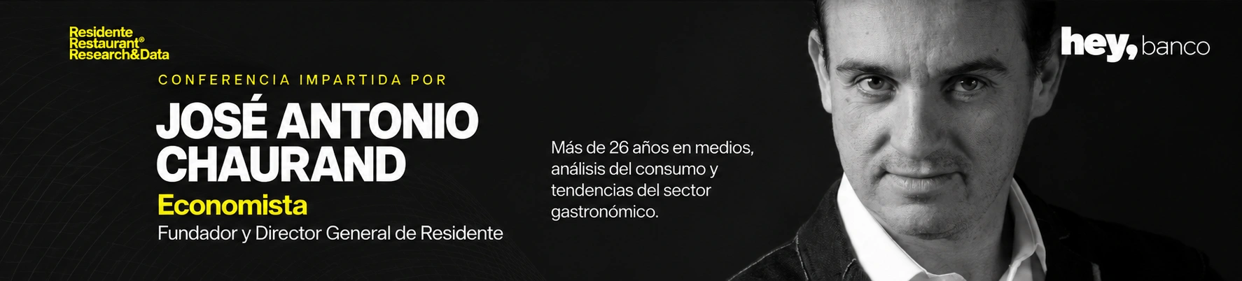 Conferencia impartida por José Antonio Chaurand, economista, fundador y director general de Residente. Más de 26 años en medios, análisis del consumo y tendencias del sector gastronómico.